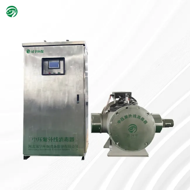 Medium-pressure UV sterilizer for food and beverages