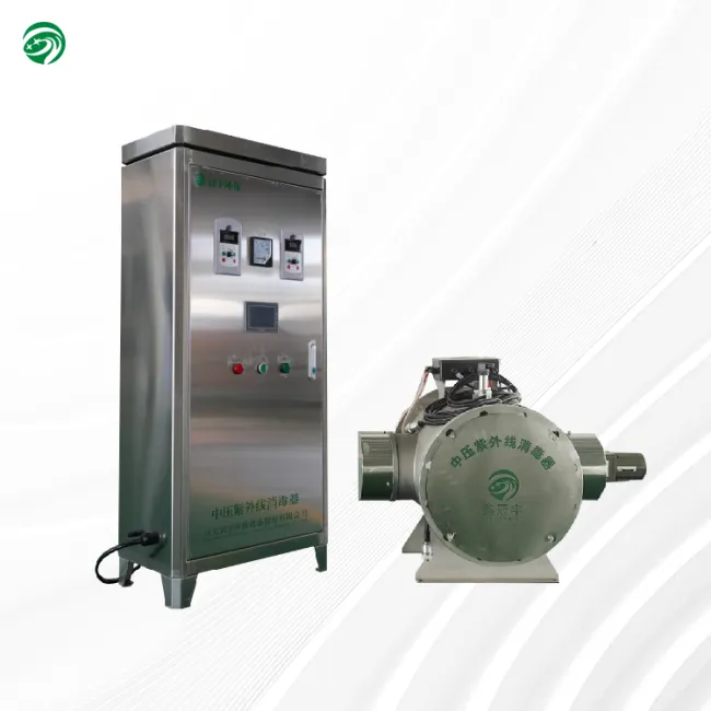 Medium-pressure UV sterilizer for aquaculture