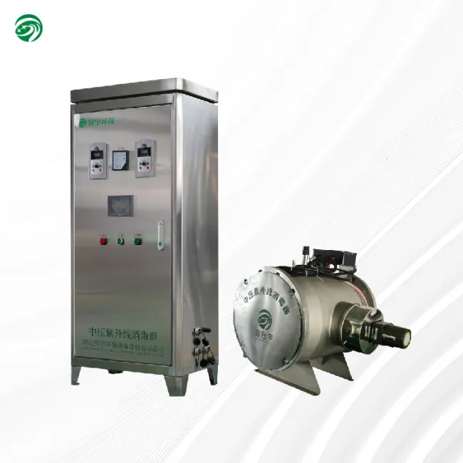 Medium-pressure UV sterilizer for aquaculture
