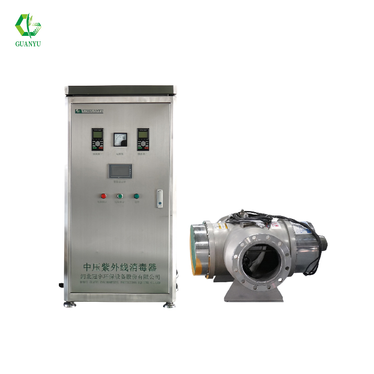 What is the industry standard for the service life of medium-pressure UV disinfector lamps?